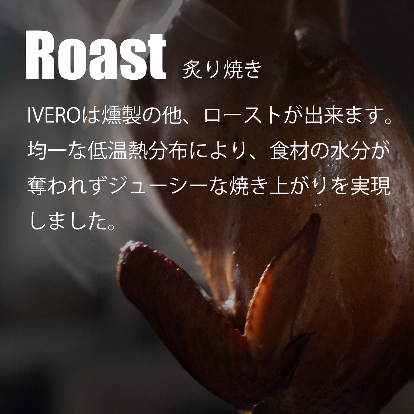 本格燻製器  Smoke & Roaster IVERO（イブロ）| 冷燻・温燻・熱燻・ロースト・石焼 | - OTONA-MONO